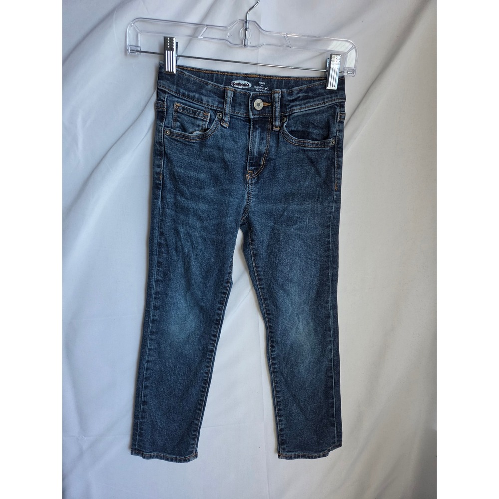Old Navy Karate Jeans Boys Blue Dark Wash Slim Mid Rise Skinny